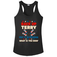 Back It Up Terry Put It In Reverse July 4th Fireworks Terry Ladies PosiCharge Competitor Racerback Tank