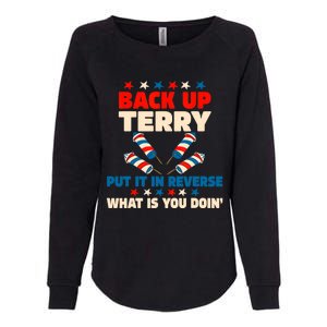 Back It Up Terry Put It In Reverse July 4th Fireworks Terry Womens California Wash Sweatshirt