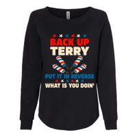 Back It Up Terry Put It In Reverse July 4th Fireworks Terry Womens California Wash Sweatshirt