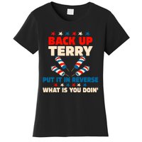 Back It Up Terry Put It In Reverse July 4th Fireworks Terry Women's T-Shirt