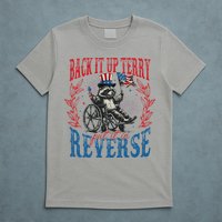 Back It Up Terry Put It In Reverse Funny Racoon 4th Of July T-Shirt