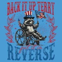 Back It Up Terry Put It In Reverse Funny Racoon 4th Of July Tie Dye Hoodie