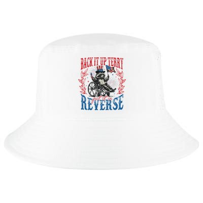 Back It Up Terry Put It In Reverse Funny Racoon 4th Of July Cool Comfort Performance Bucket Hat