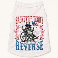 Back It Up Terry Put It In Reverse Funny Racoon 4th Of July Doggie Tank