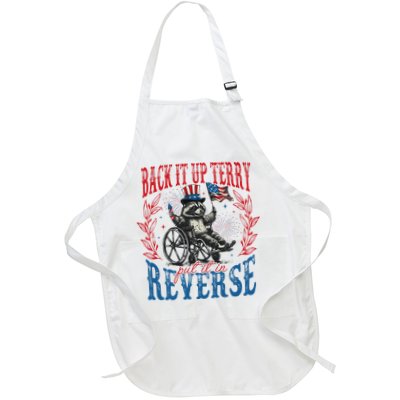 Back It Up Terry Put It In Reverse Funny Racoon 4th Of July Apron