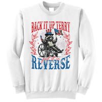 Back It Up Terry Put It In Reverse Funny Racoon 4th Of July Sweatshirt