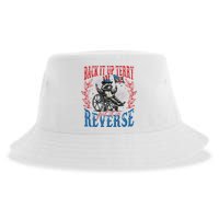 Back It Up Terry Put It In Reverse Funny Racoon 4th Of July Sustainable Bucket Hat