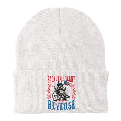 Back It Up Terry Put It In Reverse Funny Racoon 4th Of July Beanie