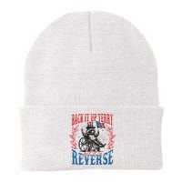 Back It Up Terry Put It In Reverse Funny Racoon 4th Of July Beanie