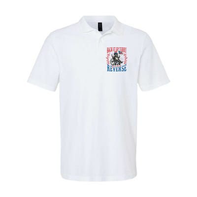 Back It Up Terry Put It In Reverse Funny Racoon 4th Of July Polo