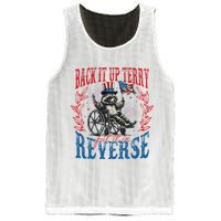 Back It Up Terry Put It In Reverse Funny Racoon 4th Of July Mesh Reversible Basketball Jersey Tank
