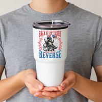 Back It Up Terry Put It In Reverse Funny Racoon 4th Of July Tumbler