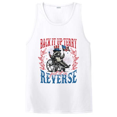 Back It Up Terry Put It In Reverse Funny Racoon 4th Of July PosiCharge Competitor Tank