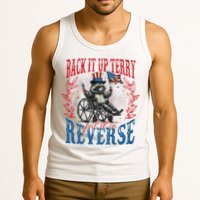 Back It Up Terry Put It In Reverse Funny Racoon 4th Of July Tank Top