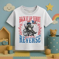 Back It Up Terry Put It In Reverse Funny Racoon 4th Of July Toddler T-Shirt