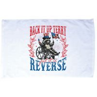 Back It Up Terry Put It In Reverse Funny Racoon 4th Of July Microfiber Hand Towel
