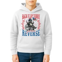 Back It Up Terry Put It In Reverse Funny Racoon 4th Of July Kids Hoodie