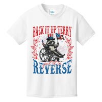 Back It Up Terry Put It In Reverse Funny Racoon 4th Of July Kids T-Shirt
