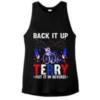 Back It Up Terry Put It In Reverse Funny 4th Of July Ladies PosiCharge Tri-Blend Wicking Tank
