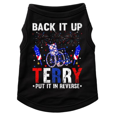 Back It Up Terry Put It In Reverse Funny 4th Of July Doggie Tank