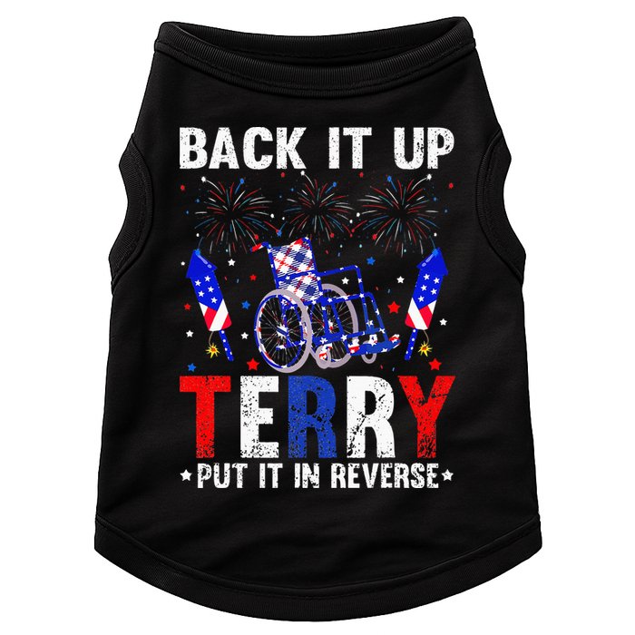 Back It Up Terry Put It In Reverse Funny 4th Of July Doggie Tank