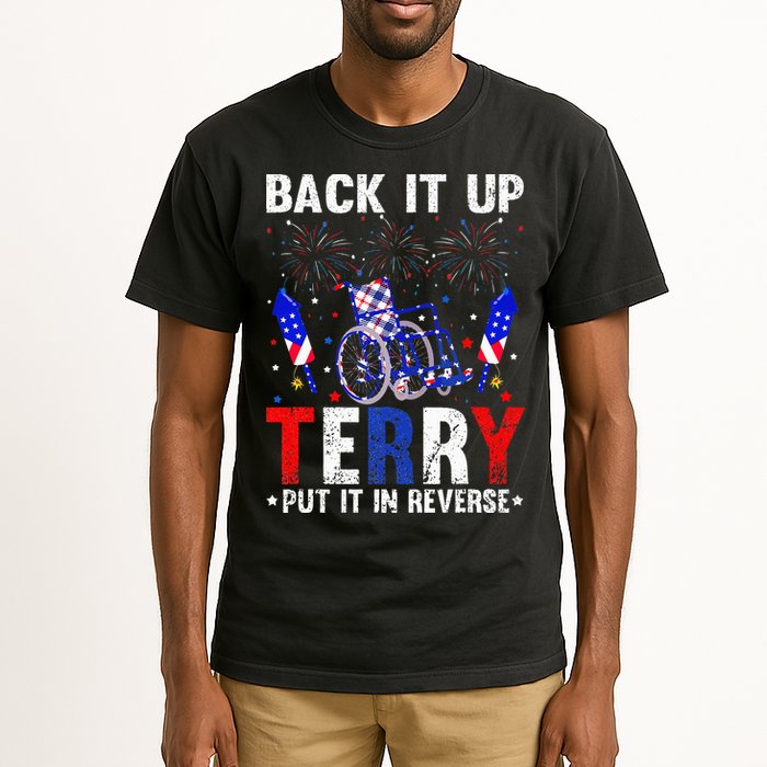 Back It Up Terry Put It In Reverse Funny 4th Of July Tall T-Shirt