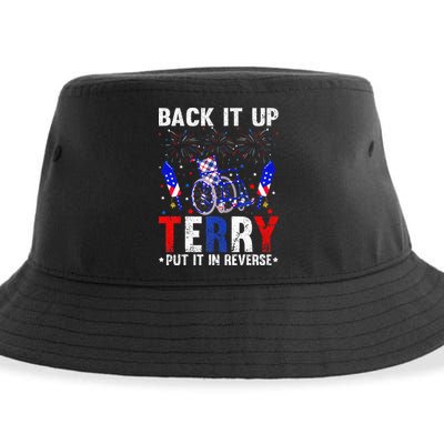 Back It Up Terry Put It In Reverse Funny 4th Of July Sustainable Bucket Hat