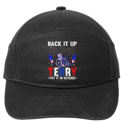 Back It Up Terry Put It In Reverse Funny 4th Of July 7-Panel Snapback Hat