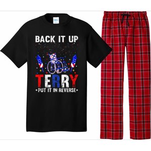 Back It Up Terry Put It In Reverse Funny 4th Of July Pajama Set