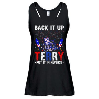 Back It Up Terry Put It In Reverse Funny 4th Of July Ladies Essential Flowy Tank