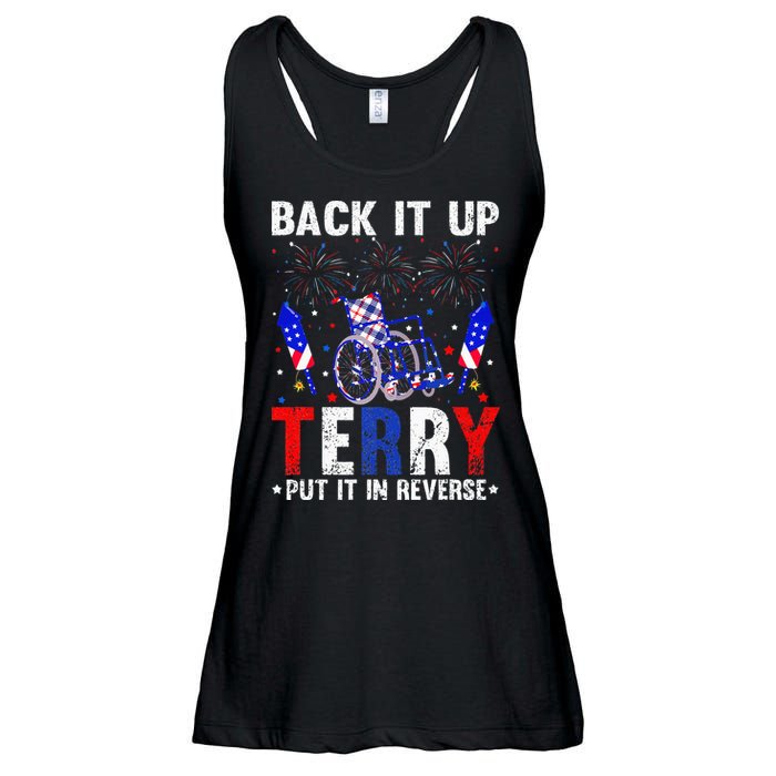Back It Up Terry Put It In Reverse Funny 4th Of July Ladies Essential Flowy Tank