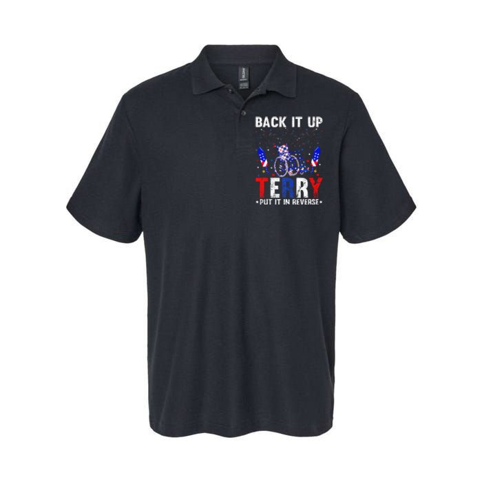 Back It Up Terry Put It In Reverse Funny 4th Of July Softstyle Adult Sport Polo