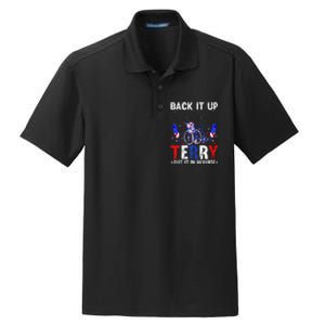 Back It Up Terry Put It In Reverse Funny 4th Of July Dry Zone Grid Polo