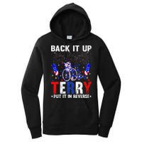 Back It Up Terry Put It In Reverse Funny 4th Of July Women's Pullover Hoodie