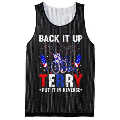 Back It Up Terry Put It In Reverse Funny 4th Of July Mesh Reversible Basketball Jersey Tank