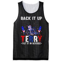 Back It Up Terry Put It In Reverse Funny 4th Of July Mesh Reversible Basketball Jersey Tank