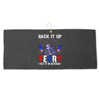 Back It Up Terry Put It In Reverse Funny 4th Of July Large Microfiber Waffle Golf Towel