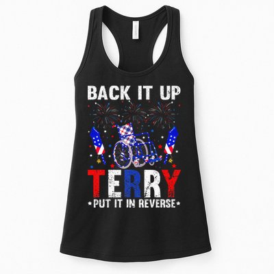 Back It Up Terry Put It In Reverse Funny 4th Of July Womens Tank Top