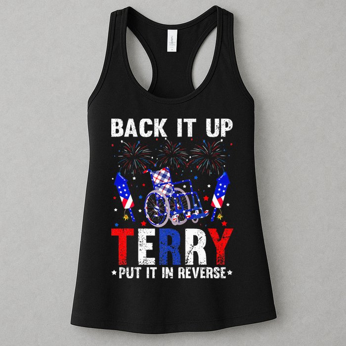 Back It Up Terry Put It In Reverse Funny 4th Of July Womens Tank Top