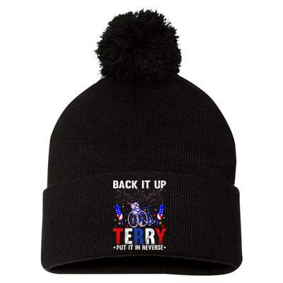 Back It Up Terry Put It In Reverse Funny 4th Of July Pom Pom 12in Knit Beanie