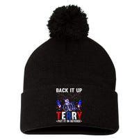 Back It Up Terry Put It In Reverse Funny 4th Of July Pom Pom 12in Knit Beanie