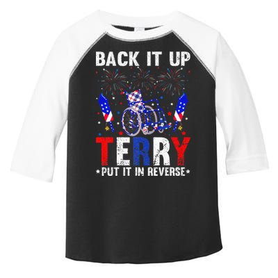 Back It Up Terry Put It In Reverse Funny 4th Of July Toddler Fine Jersey T-Shirt