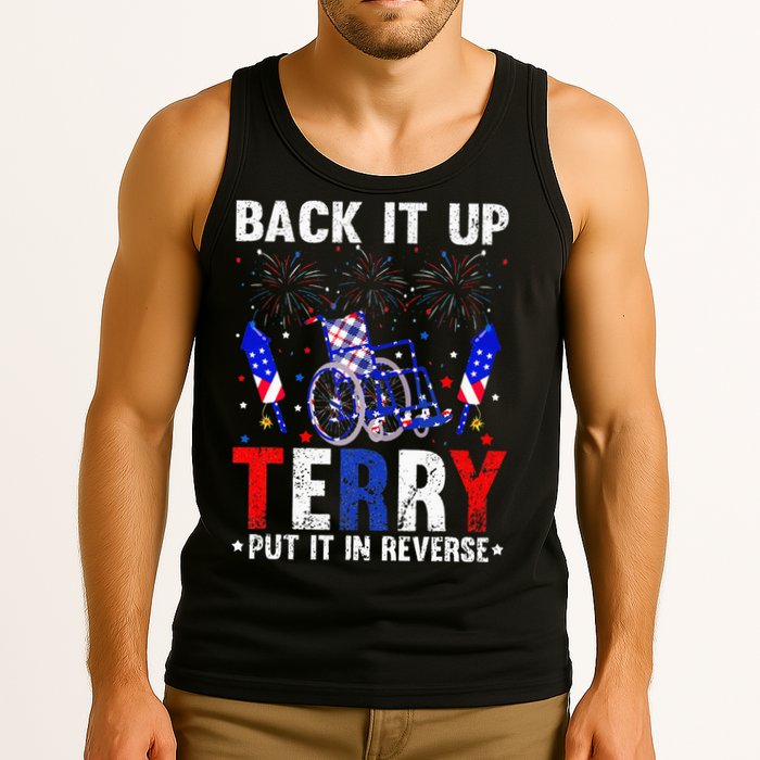 Back It Up Terry Put It In Reverse Funny 4th Of July Tank Top