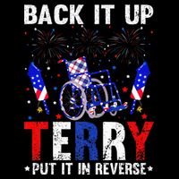 Back It Up Terry Put It In Reverse Funny 4th Of July Wool Snapback Cap
