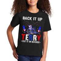 Back It Up Terry Put It In Reverse Funny 4th Of July Kids T-Shirt