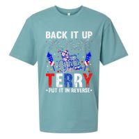 Back It Up Terry Put It In Reverse Funny 4th Of July Sueded Cloud Jersey T-Shirt