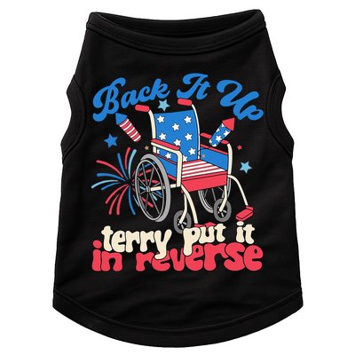 Back It Up Terry Put It In Reverse Firework 4th Of July Doggie Tank