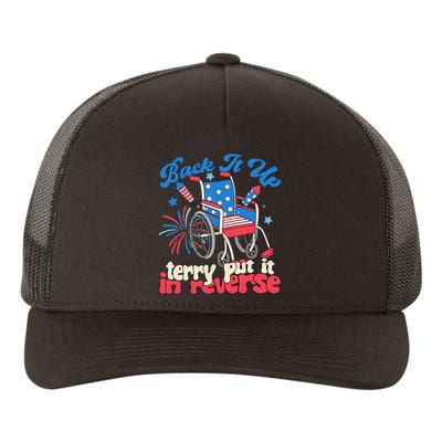 Back It Up Terry Put It In Reverse Firework 4th Of July Yupoong Adult 5-Panel Trucker Hat