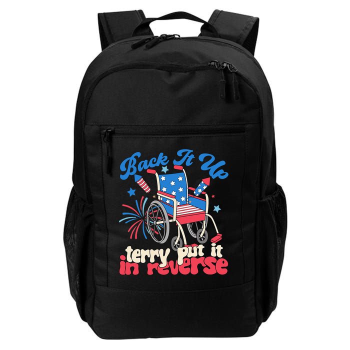 Back It Up Terry Put It In Reverse Firework 4th Of July Backpack