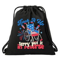 Back It Up Terry Put It In Reverse Firework 4th Of July Drawstring Bag